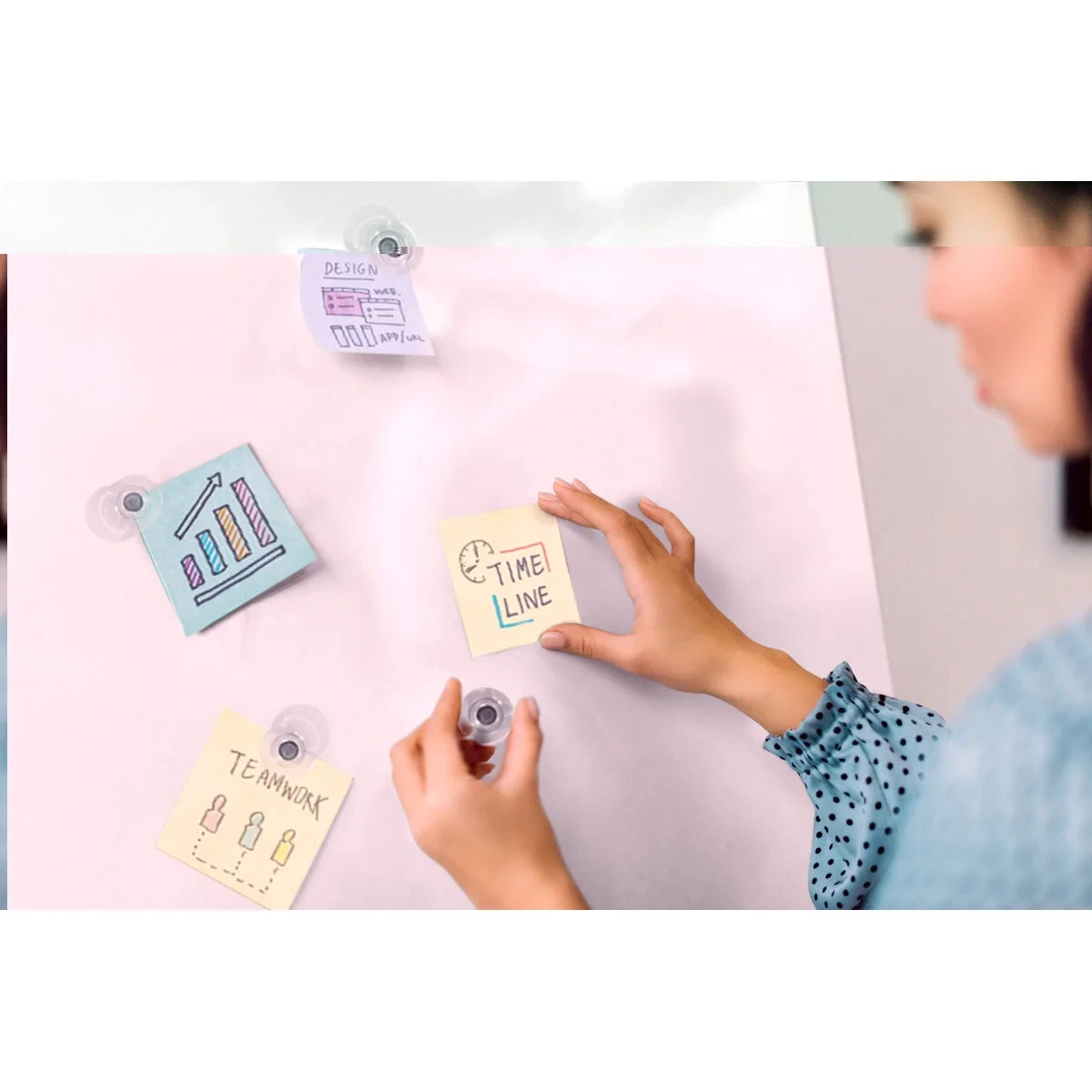 Pizarra magnética Nobo Plateado