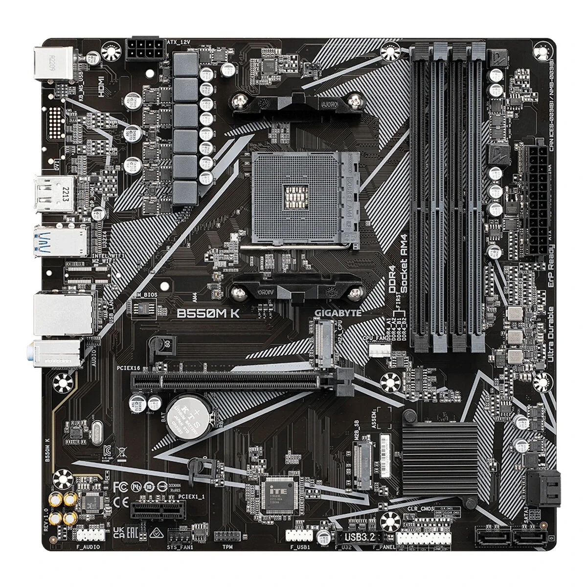 Placa Base Gigabyte AMD B550 AMD AMD AM4