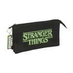 Portatodo Stranger Things Negro 22 x 12 x 3 cm