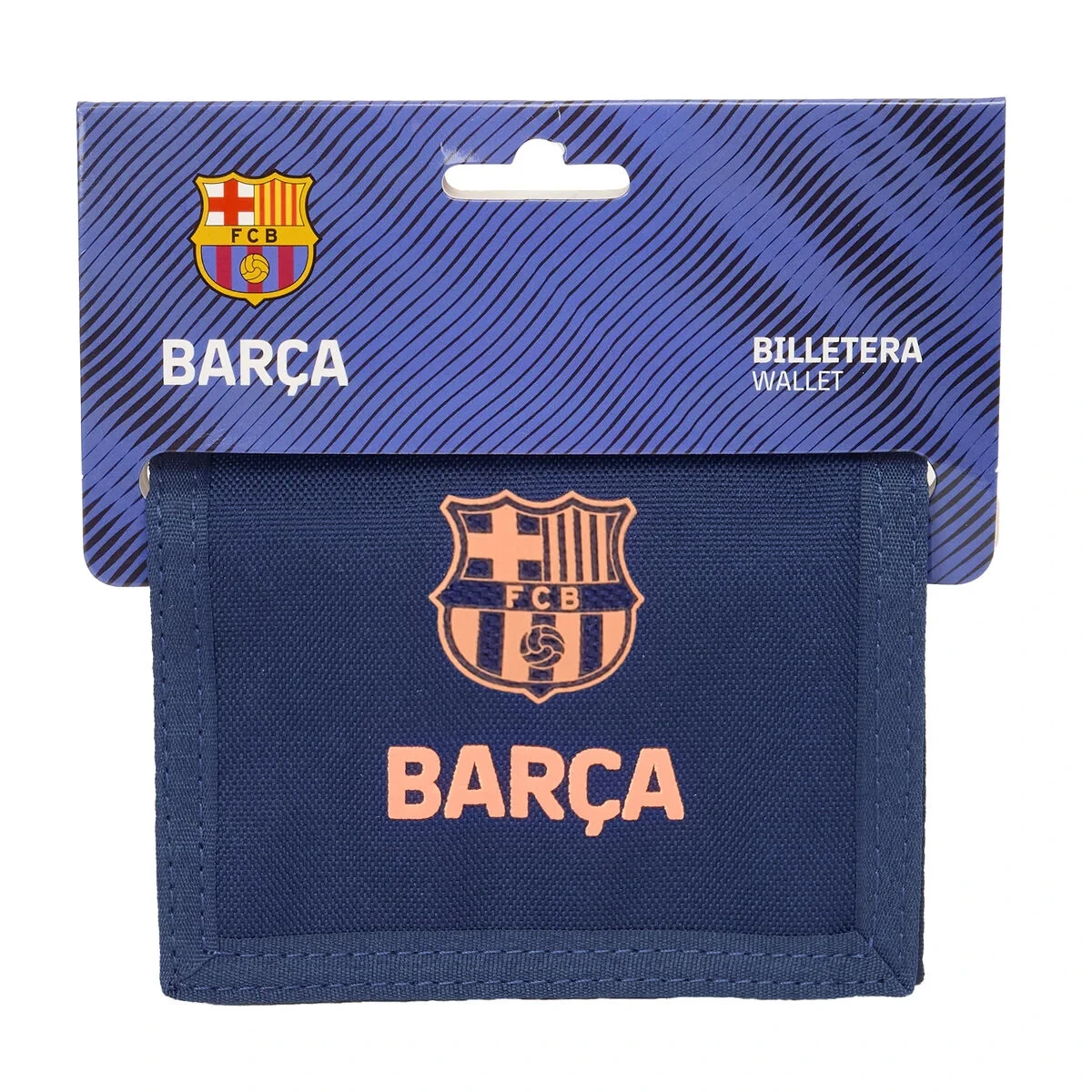 Cartera F.C. Barcelona Azul marino 12,5 x 9,5 x 1 cm