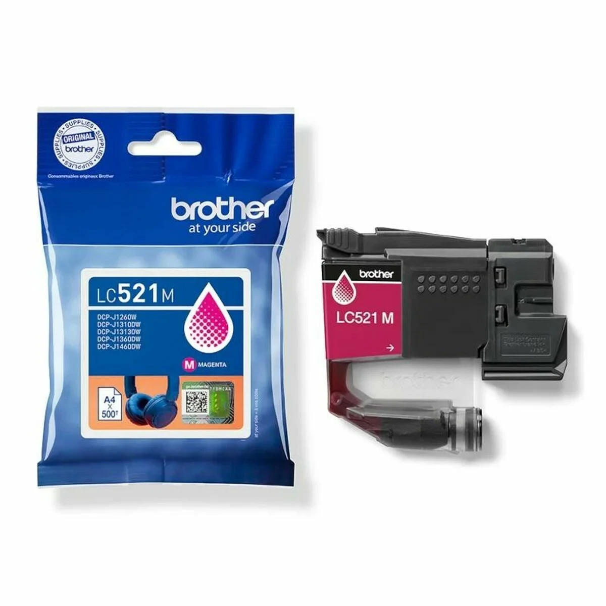 Cartucho de Tinta Original Brother LC521M Magenta