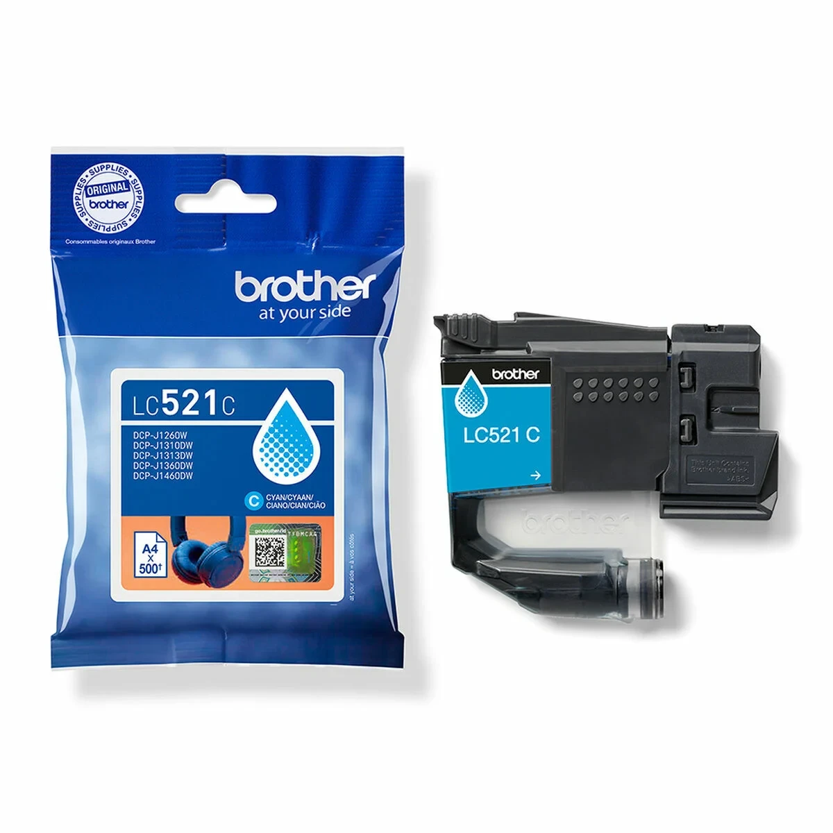 Cartucho de Tinta Original Brother LC521C Cian