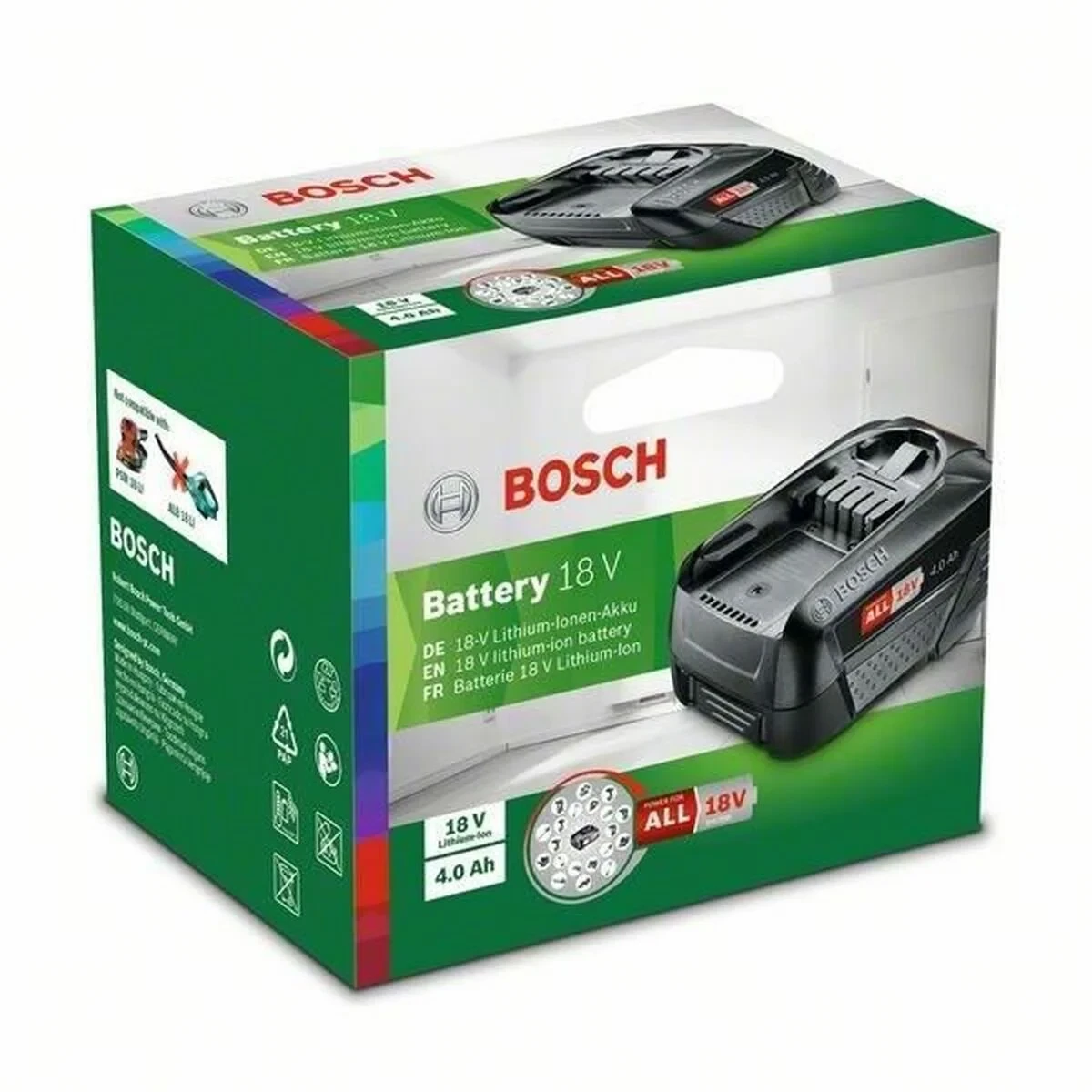 Batería recargable BOSCH 1 600 A01 1T8 4 Ah 18 V