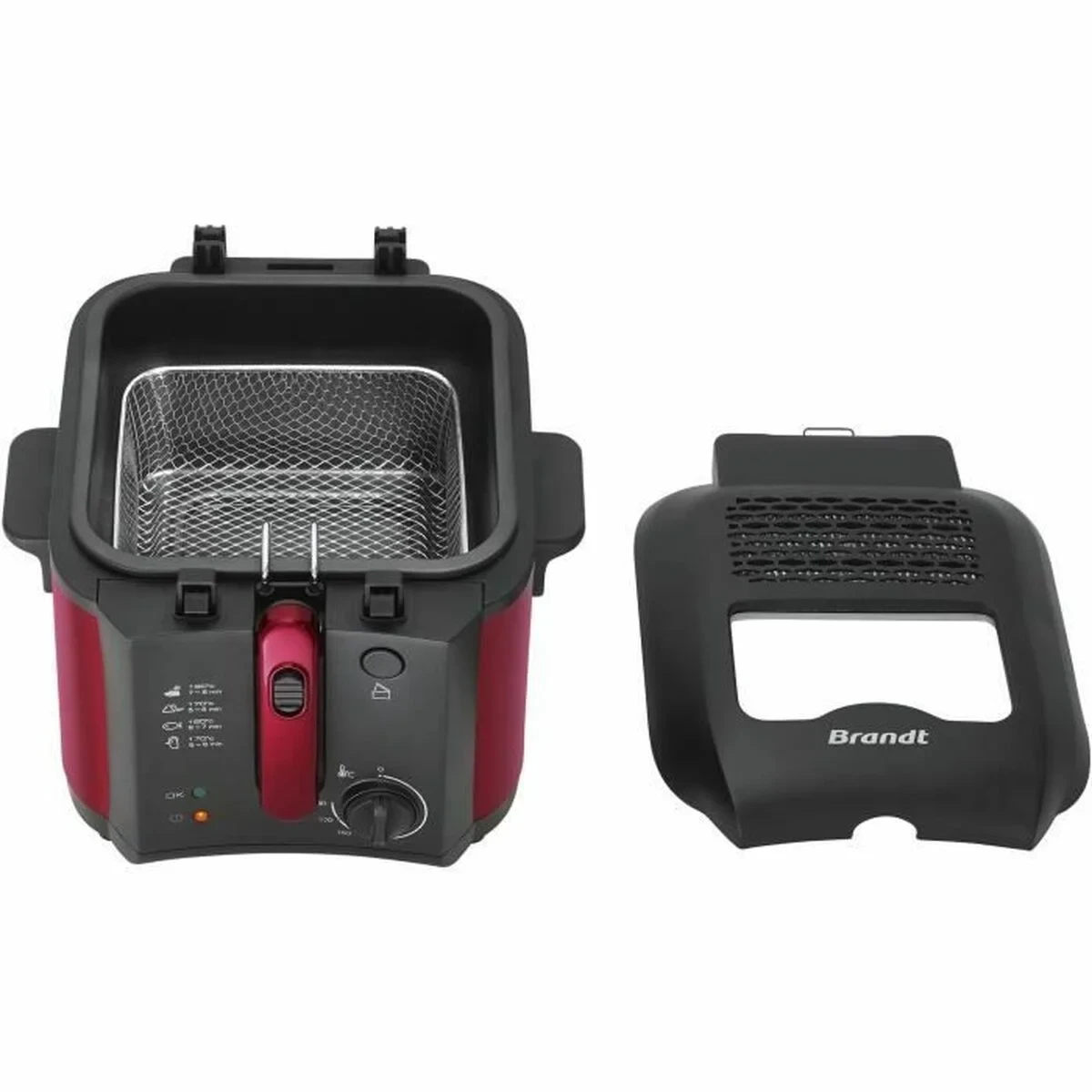 Freidora Brandt FRI25R Negro Rojo 1 kg 2,5 L