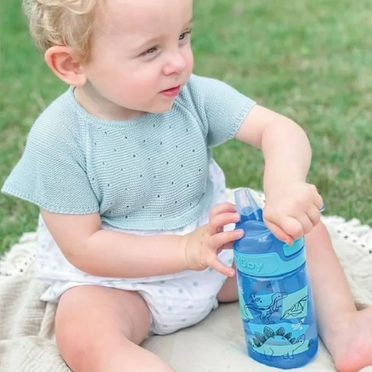 Vaso de Aprendizaje Nûby Azul 360 ml