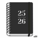 Agenda DOHE GRAMMAR Negro A6 120 x 170 mm 2025-2026 (20 Unidades)