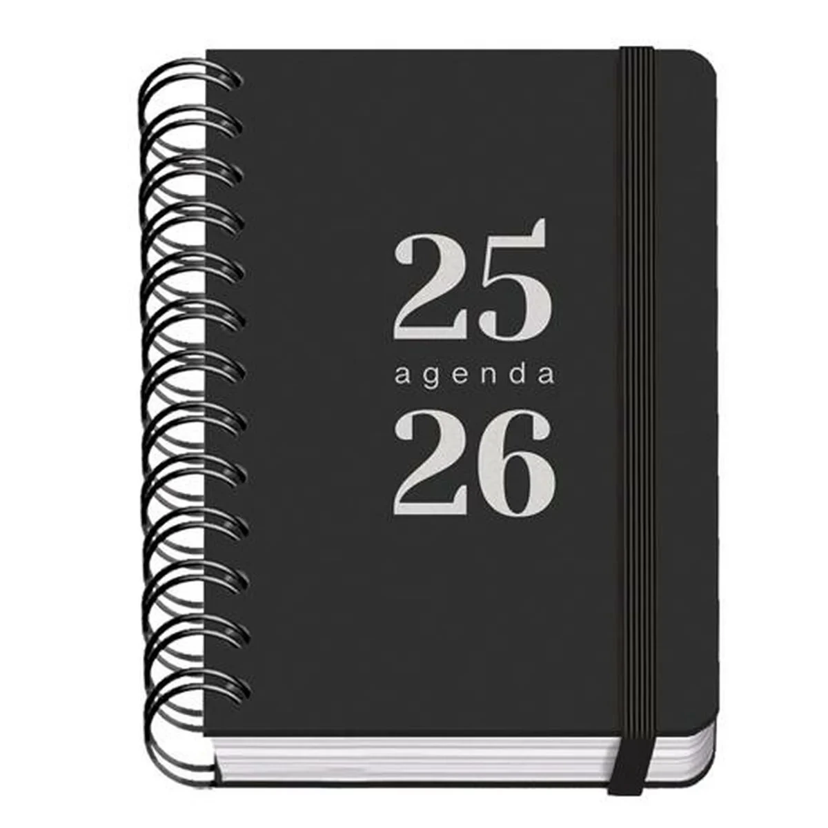 Agenda DOHE GRAMMAR Negro A6 120 x 170 mm 2025-2026 (20 Unidades)