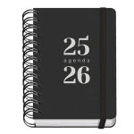 Agenda DOHE GRAMMAR Negro A6 120 x 170 mm 2025-2026 (20 Unidades)