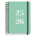 Agenda DOHE GRAMMAR Verde A5 150 x 210 mm 2025-2026 (20 Unidades)