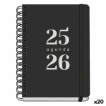 Agenda DOHE GRAMMAR Negro A5 150 x 210 mm (20 Unidades)