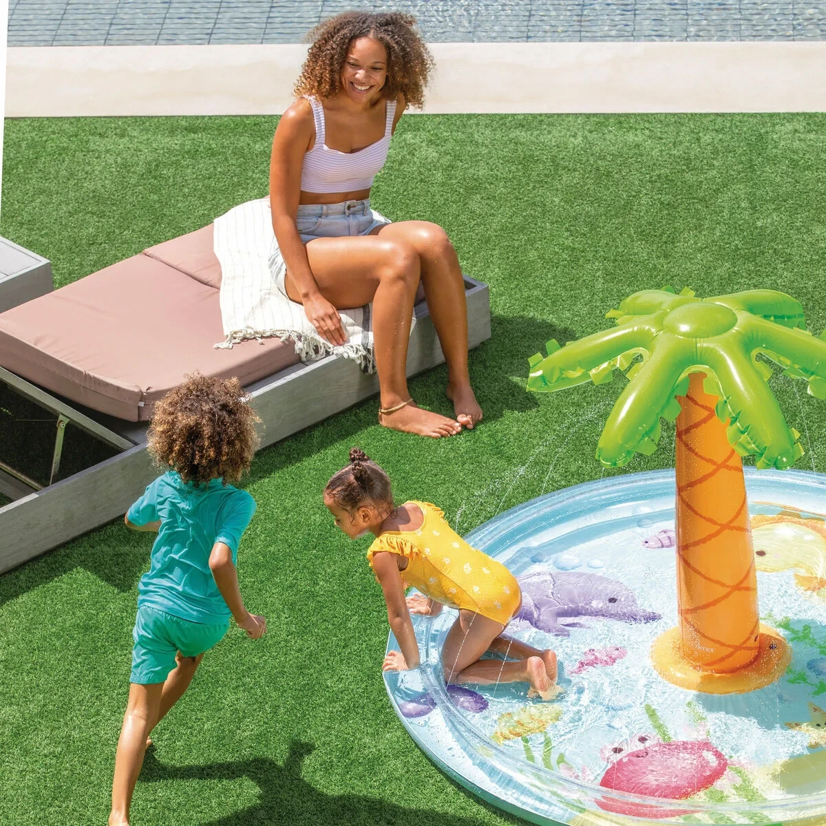 Piscina Hinchable para Niños Intex 173 x 104 cm (4 Unidades)