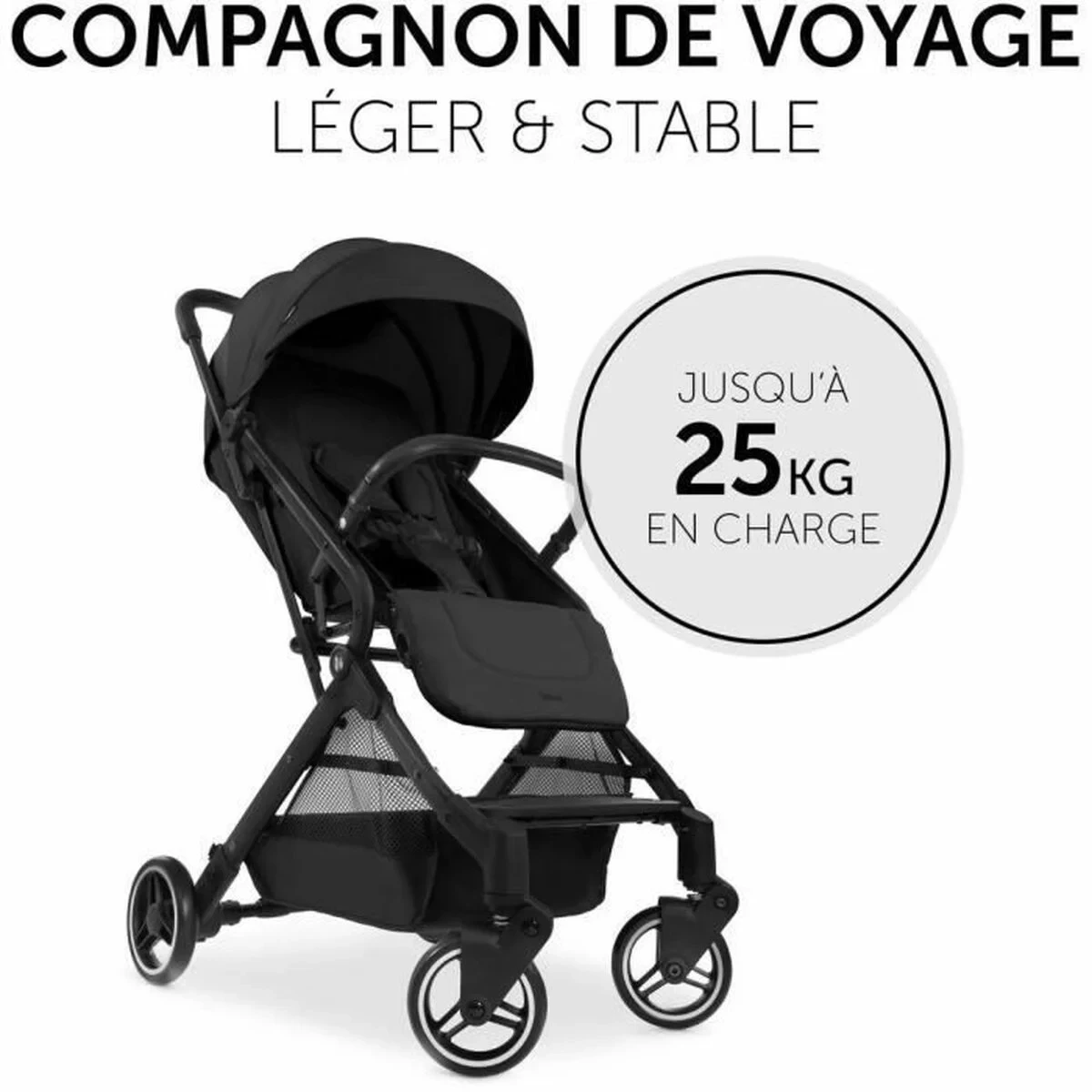 Carro de Paseo para Bebé Hauck Negro