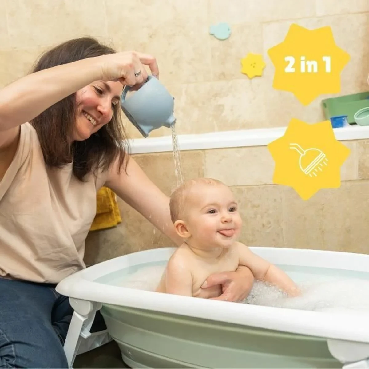 Juguete para el Baño Badabulle Regadera de Silicona