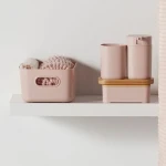 Set de Baño TODAY HOY Rosa Plástico 3 Piezas