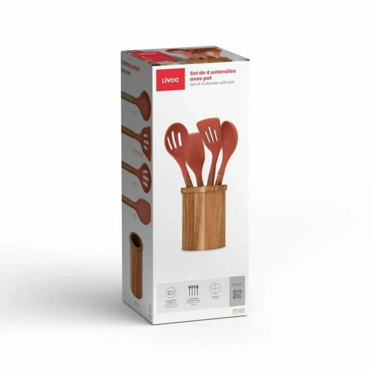 Set de Utensilios para Cocina Livoo MES153 Naranja 5 Piezas