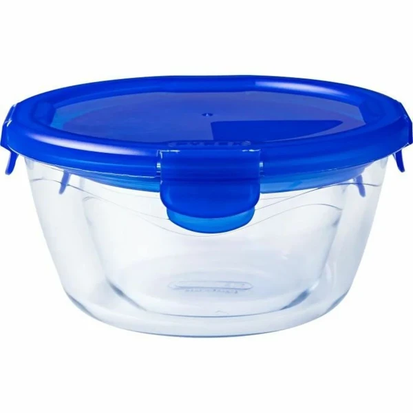 Set de Recipientes de Cocina Herméticos Apilables Pyrex Azul 0,7 L 3 Piezas