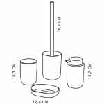 Set de Baño TODAY HOY Blanco Plástico Moderno 4 Piezas (4 Unidades)