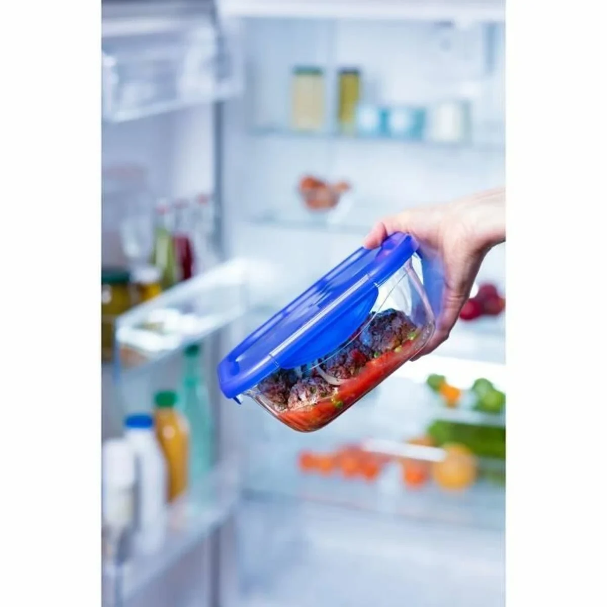 Set de Recipientes de Cocina Herméticos Apilables Pyrex Cook & Go Rectangular 0,8 L 5 Piezas