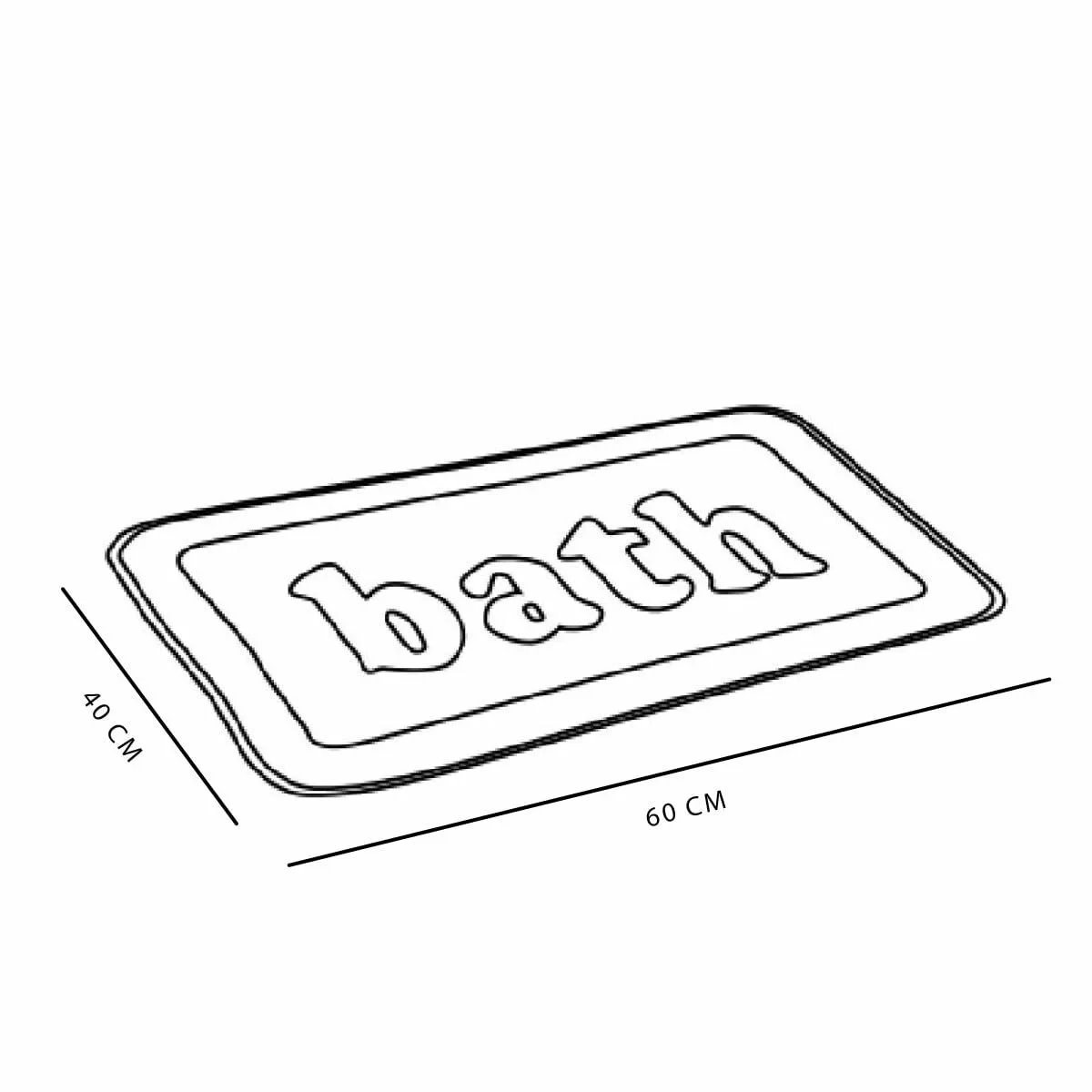 Alfombrilla Antideslizante TODAY Negro