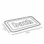 Alfombrilla Antideslizante TODAY Negro