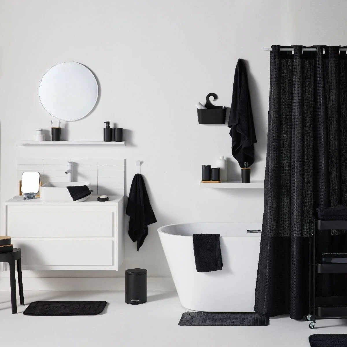 Alfombrilla Antideslizante TODAY Negro