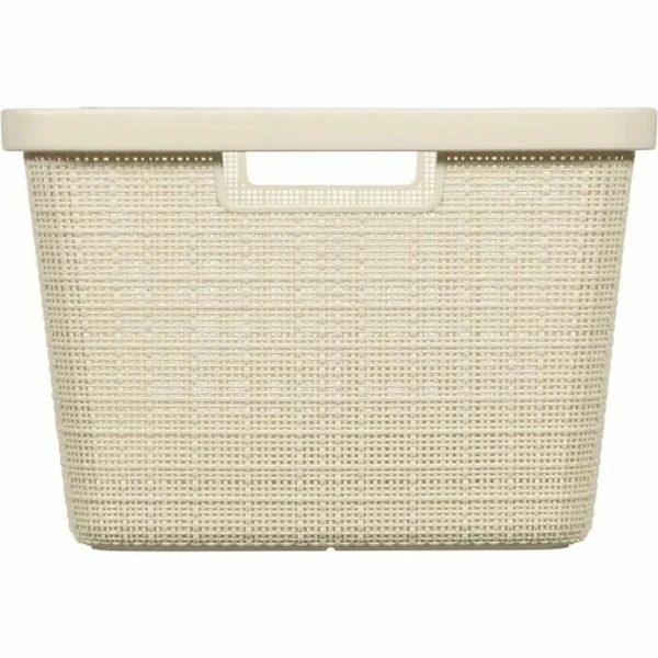 Cesto para la Ropa Curver Yute Blanco Plástico 45 L