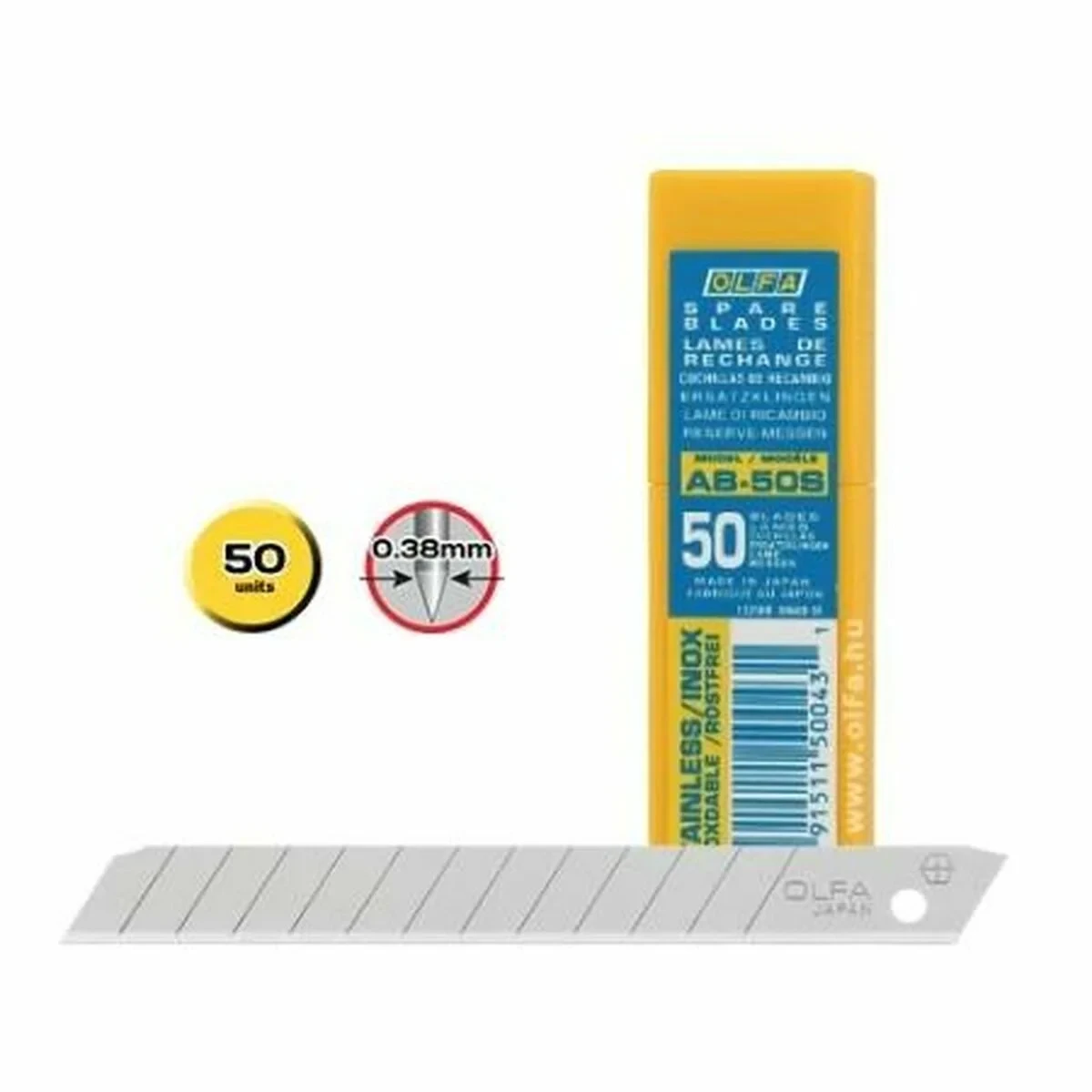 Hoja Cúter Olfa 9 mm 50 Unidades