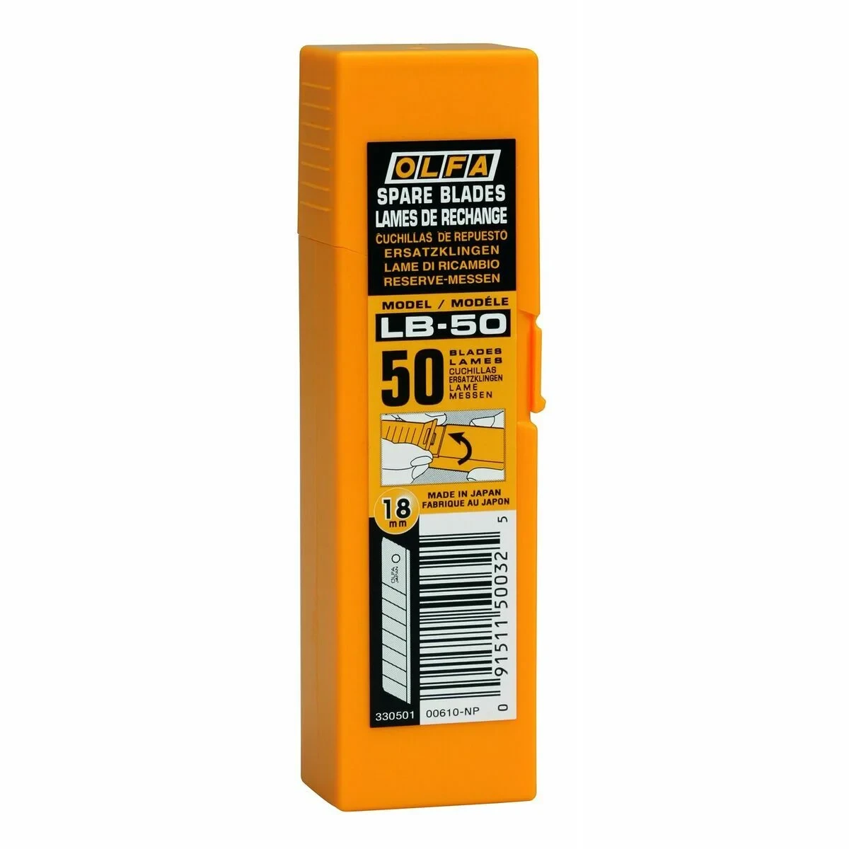 Hoja Cúter Olfa Divisible Cúter 18 mm 50 Unidades