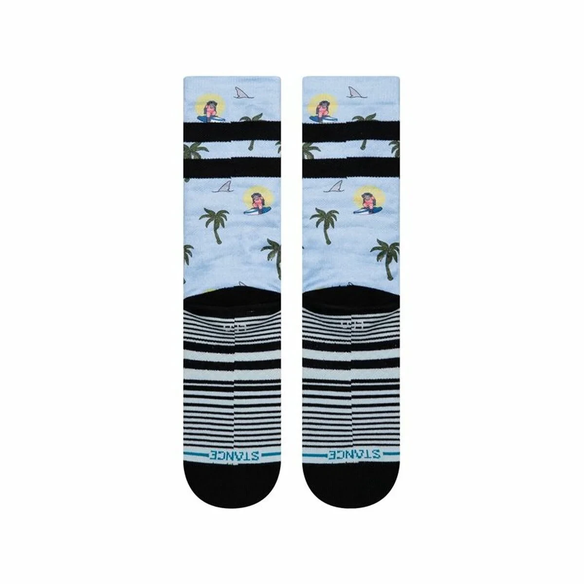 Calcetines Tobilleros Stance Aloha Monkey Staple Azul claro 42-46