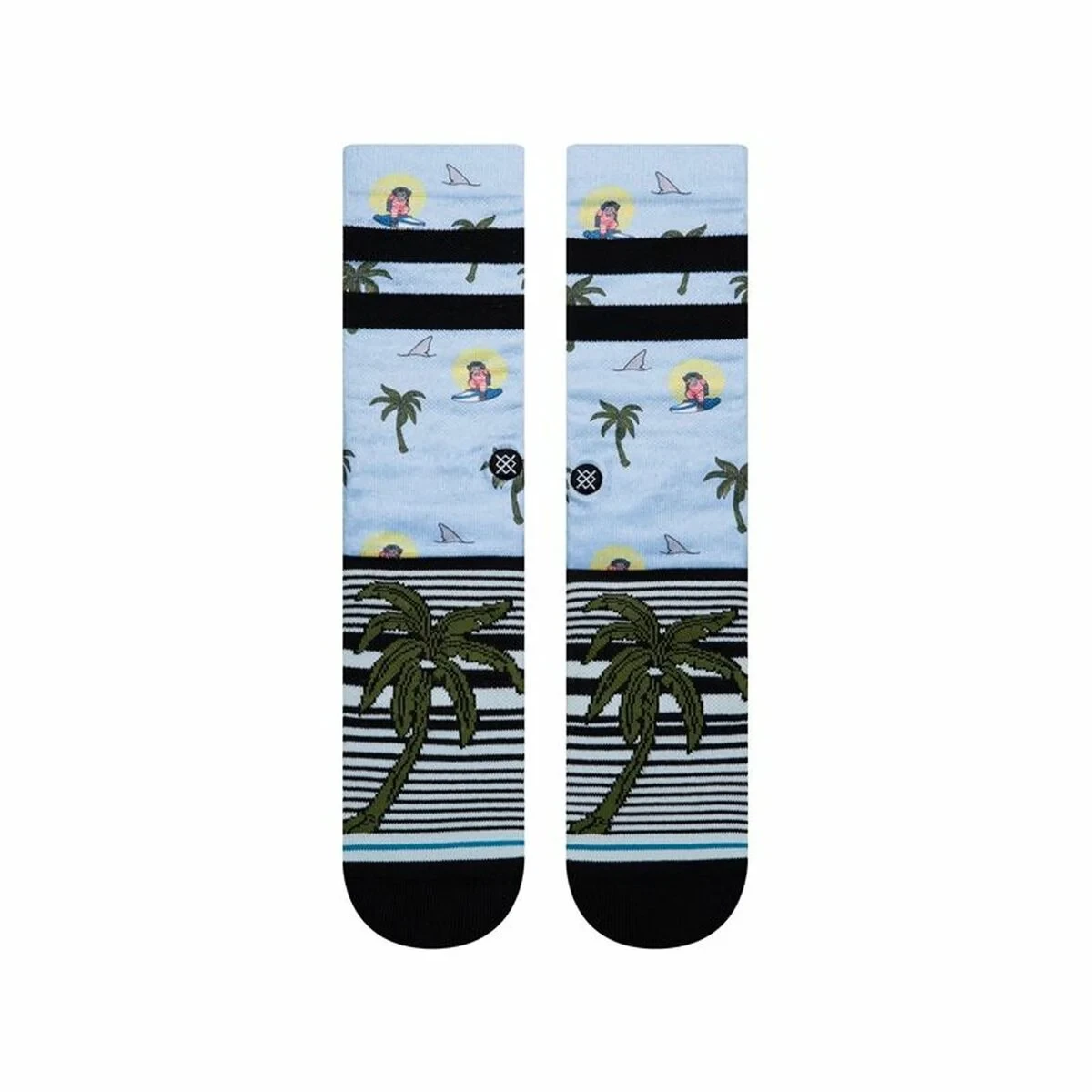 Calcetines Tobilleros Stance Aloha Monkey Staple Azul claro 42-46
