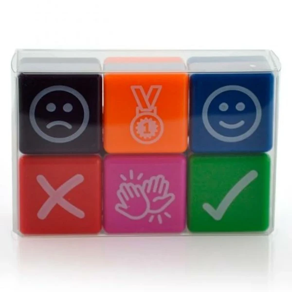 Sellos Office Box Icons Multicolor 2,5 x 2,5 cm 6 Piezas