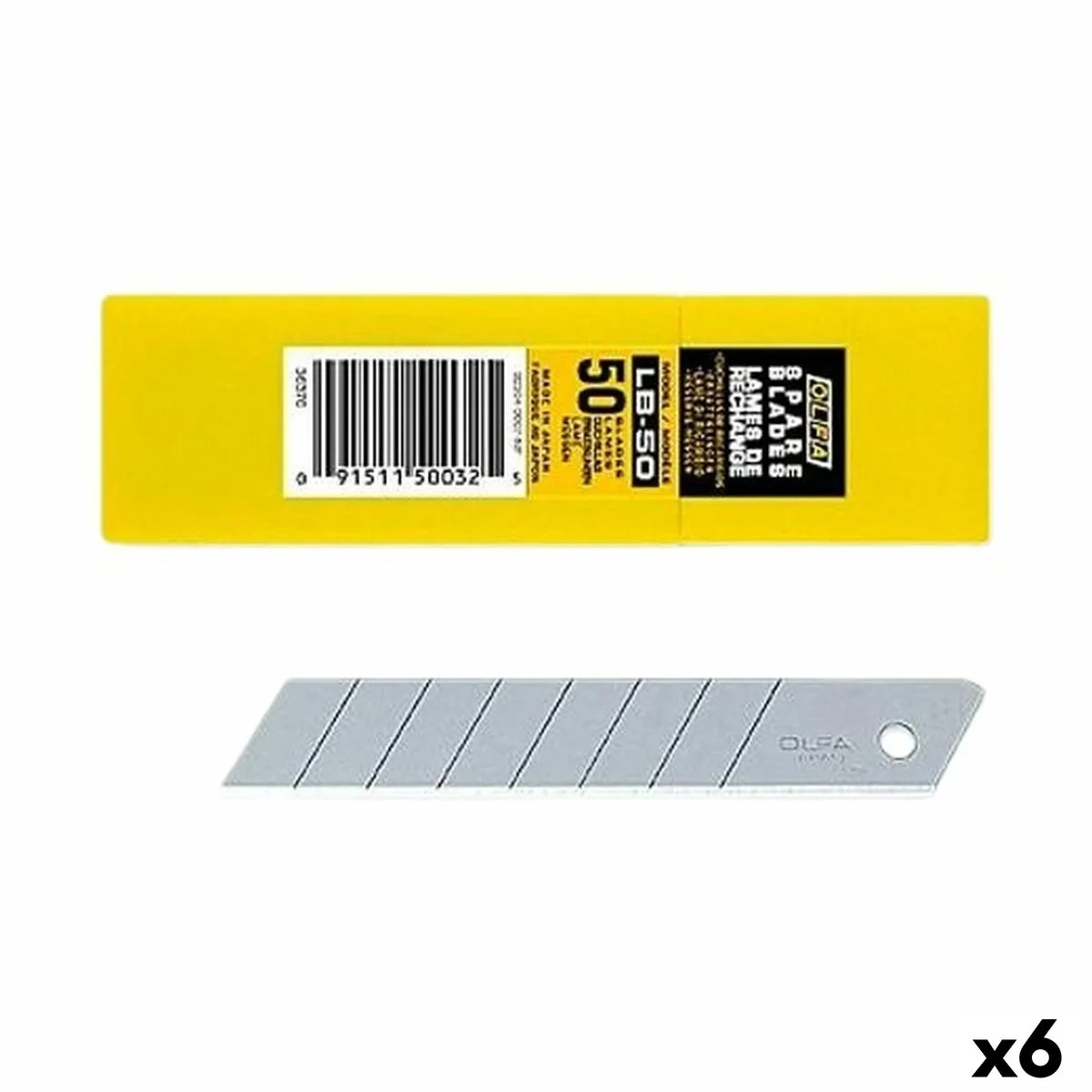 Hoja Cúter Olfa 100 x 18 mm 6 Unidades