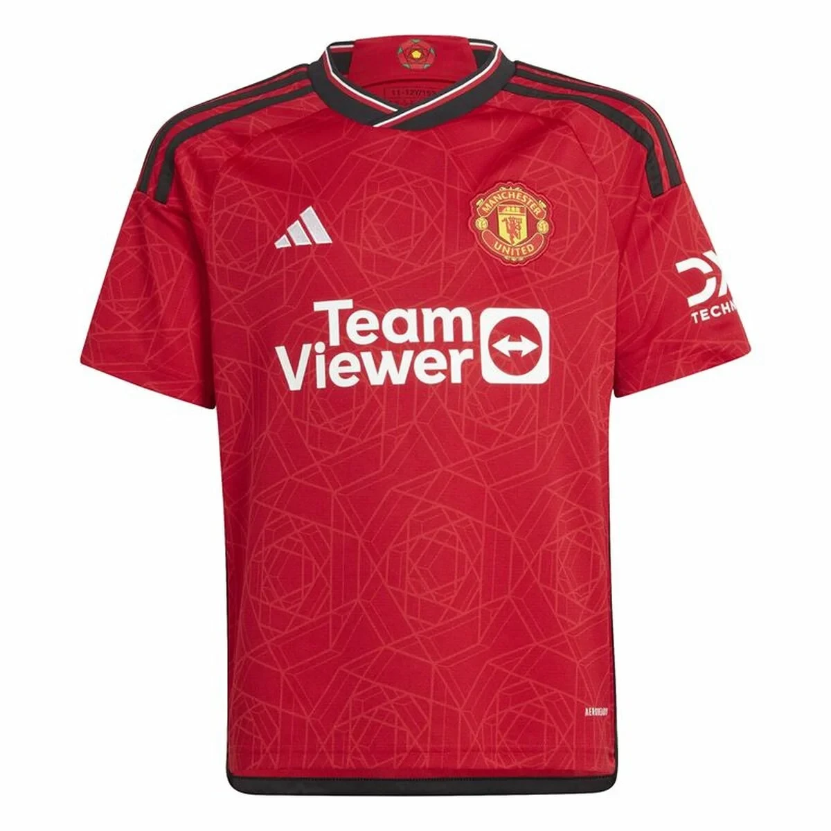 Camiseta de Fútbol de Manga Corta para Niños Adidas Manchester (7-8 Años)