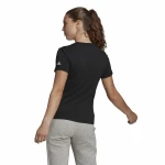 Camiseta de Manga Corta Mujer Adidas Lin T Negro (XS)