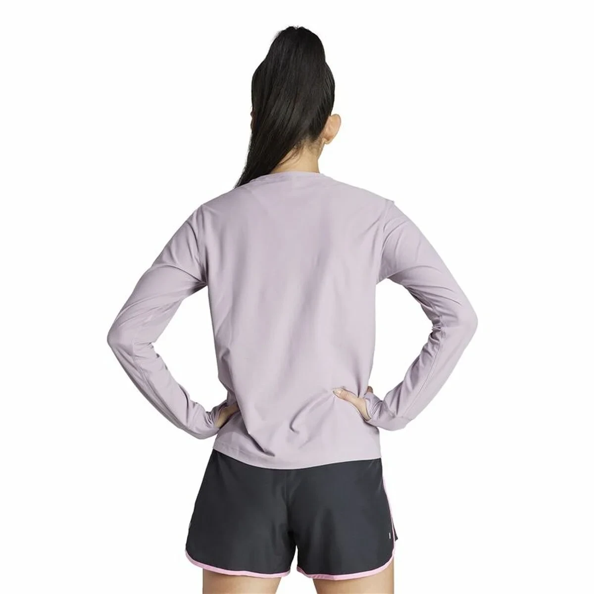 Camiseta de Manga Larga de Mujer Adidas Own the Run Morado