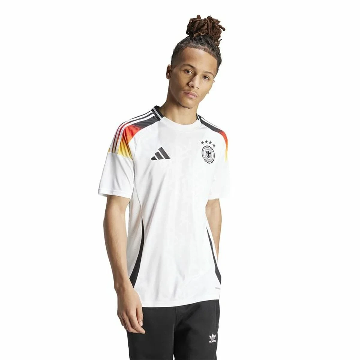 Camiseta de Fútbol de Manga Corta Hombre Adidas Alemania (XL)