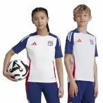 Camiseta de Fútbol de Manga Corta para Niños Adidas Tiro24 Azul (9-10 Años)