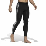 Mallas Deportivas de Hombre Adidas Tf 3S L Tight Negro (2XL)