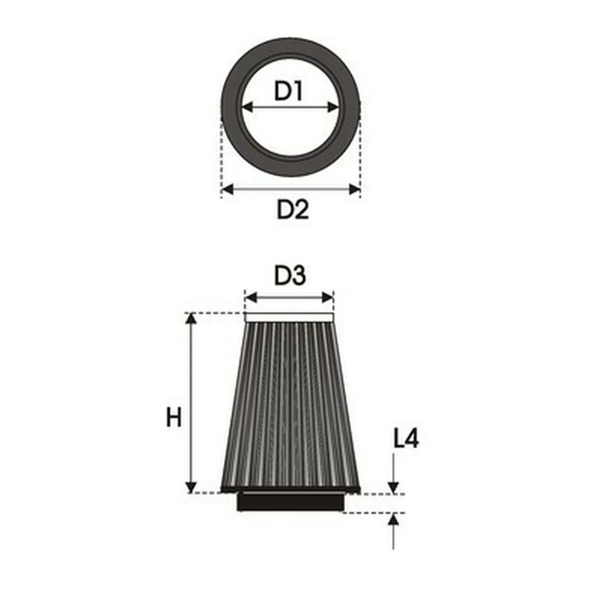 Filtro de aire Green Filters K4.80