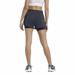 Pantalones Cortos Deportivos para Mujer Reebok Wor Run 2 In 1 Short Negro
