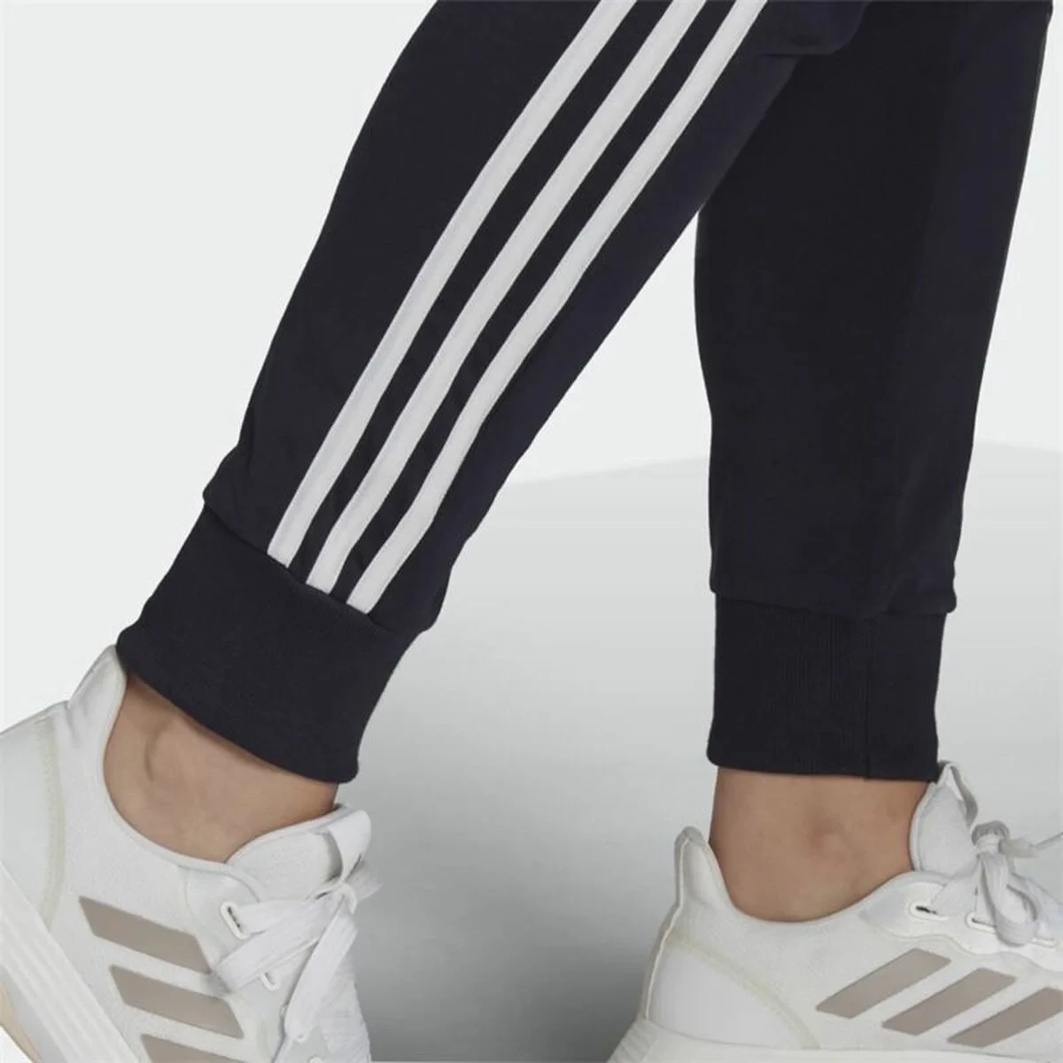 Pantalón Largo Deportivo Adidas Essentials 3 Bandas W Azul marino Mujer