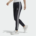 Pantalón Largo Deportivo Adidas Essentials 3 Bandas W Azul marino Mujer