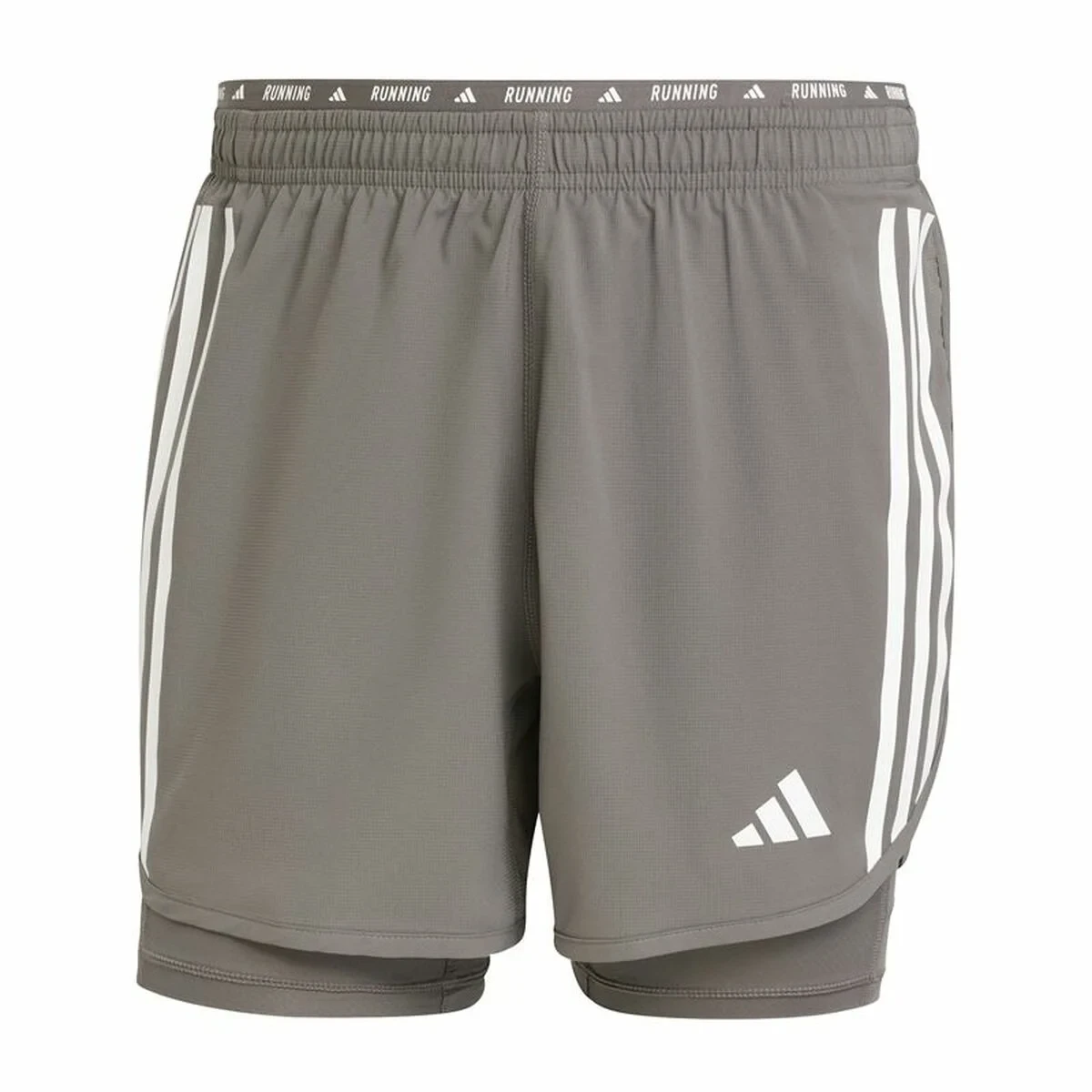 Pantalones Cortos Deportivos para Hombre Adidas Own The Run 3 Bandas 2In1
