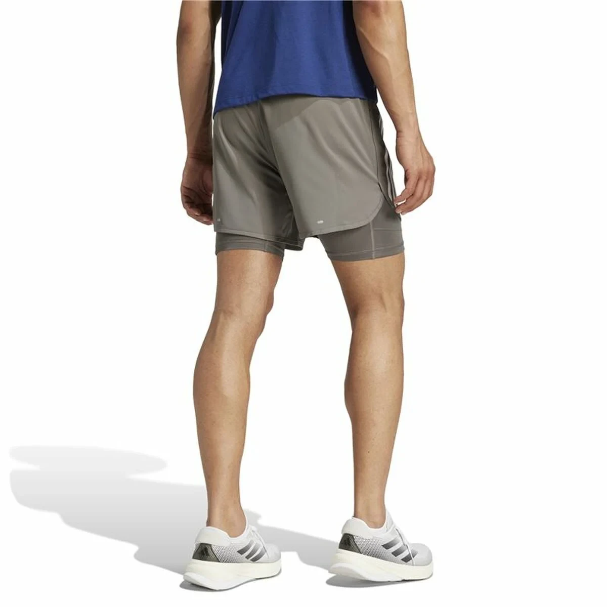 Pantalones Cortos Deportivos para Hombre Adidas Own The Run 3 Bandas 2In1
