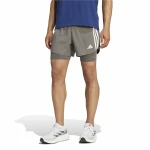 Pantalones Cortos Deportivos para Hombre Adidas Own The Run 3 Bandas 2In1