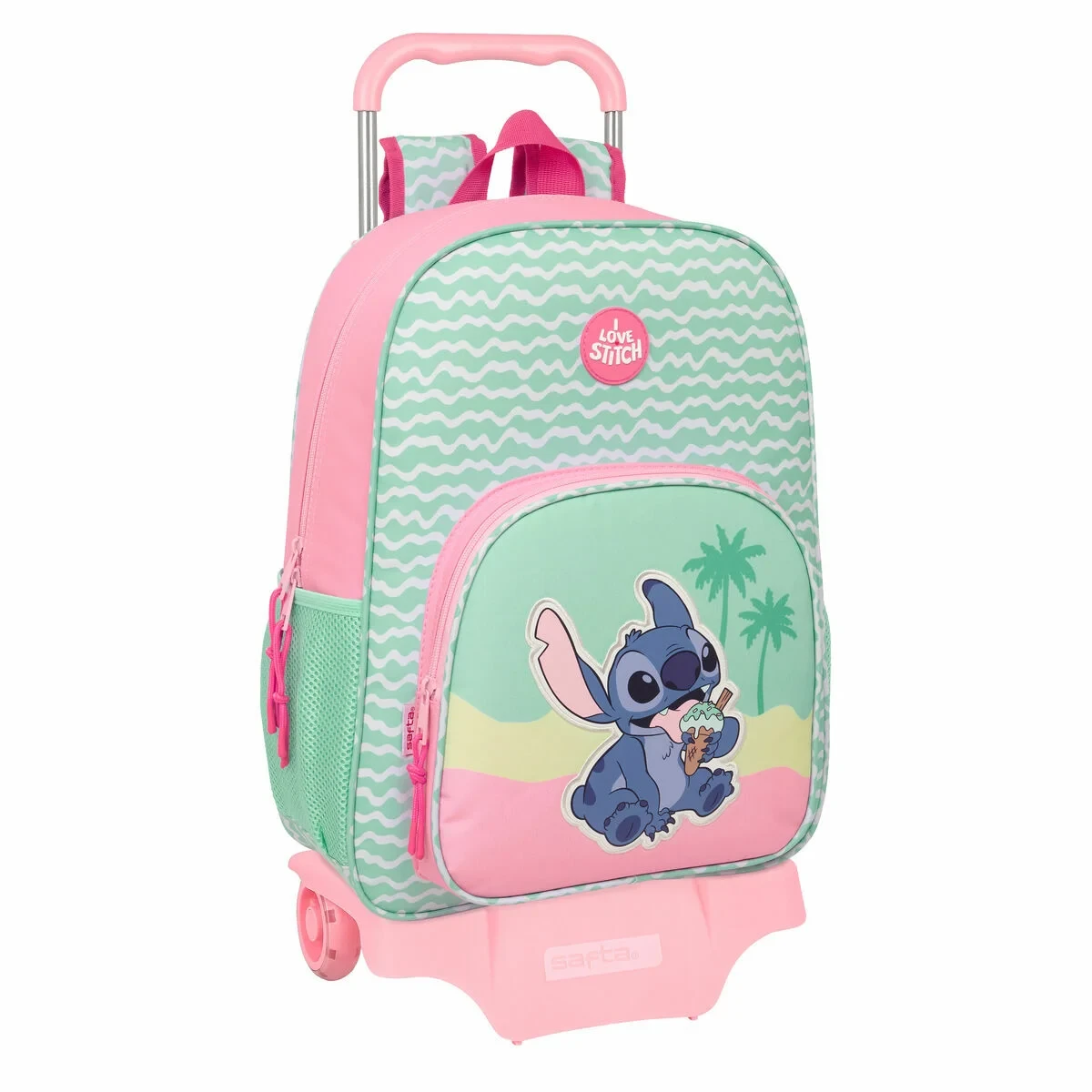 Mochila Escolar Lilo & Stitch Ice cream Rosa 33 x 42 x 14 cm