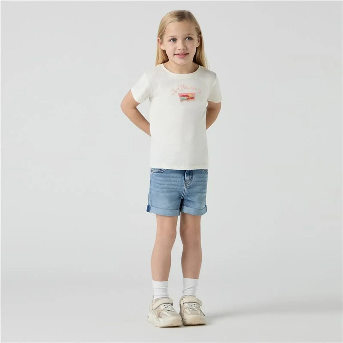 Pantalones Vaqueros Levi's Lvg Girlfriend Flower Child Azul