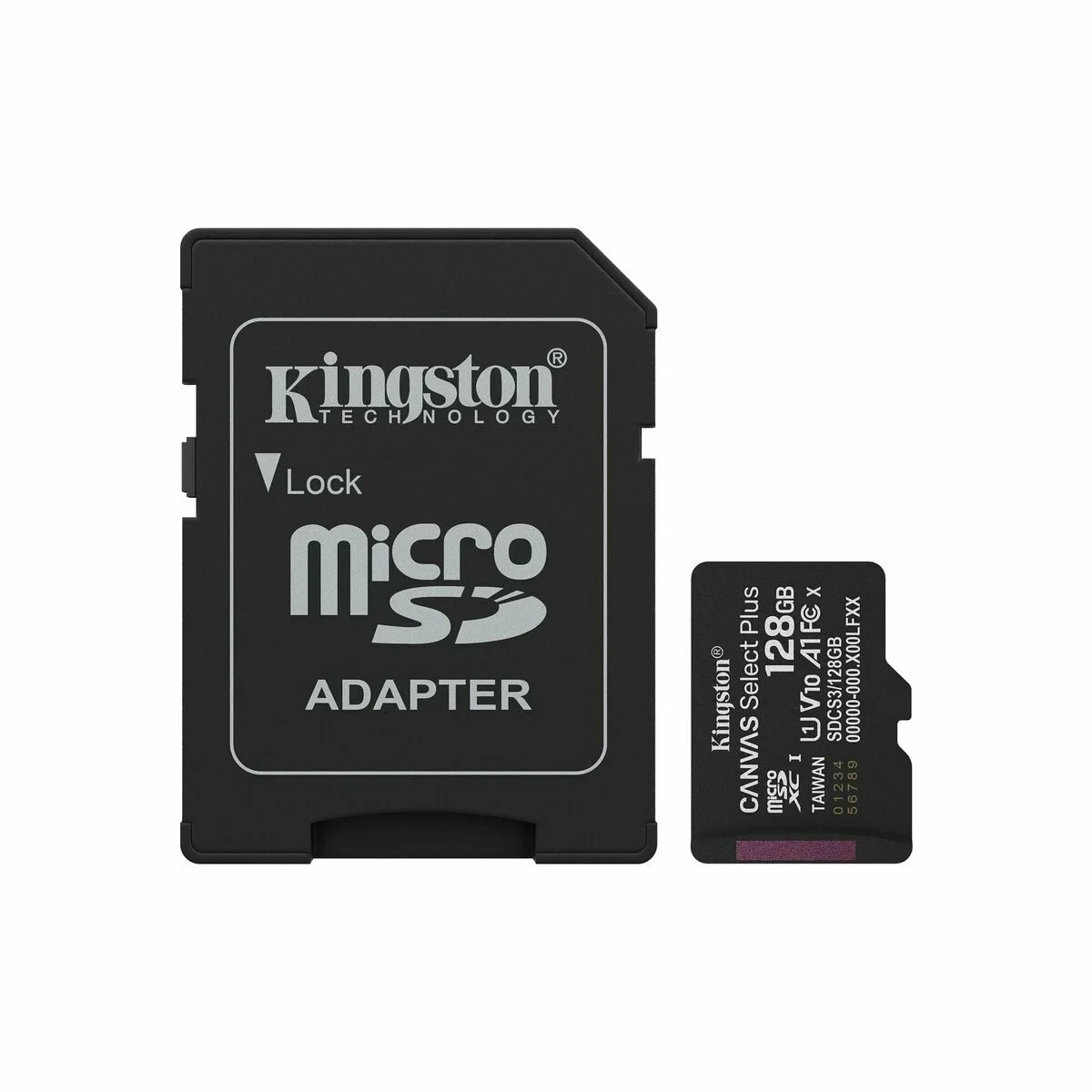 Tarjeta de Memoria Micro SD con Adaptador Kingston SDCS3/128GB 128 GB