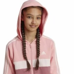 Chándal Infantil Adidas Tiberio 3-Stripes Colorblock Fleece Rosa