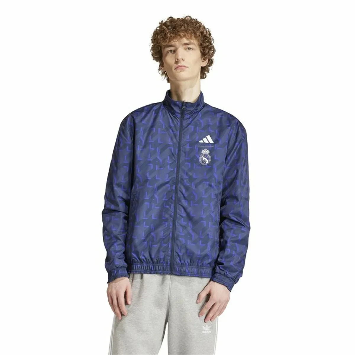 Chaqueta Deportiva para Hombre Adidas Real Madrid Azul